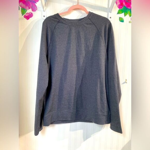 Lululemon Men's Blue Patterned geometrical Print Sweater Reversible Sz L - Picture 4 of 7